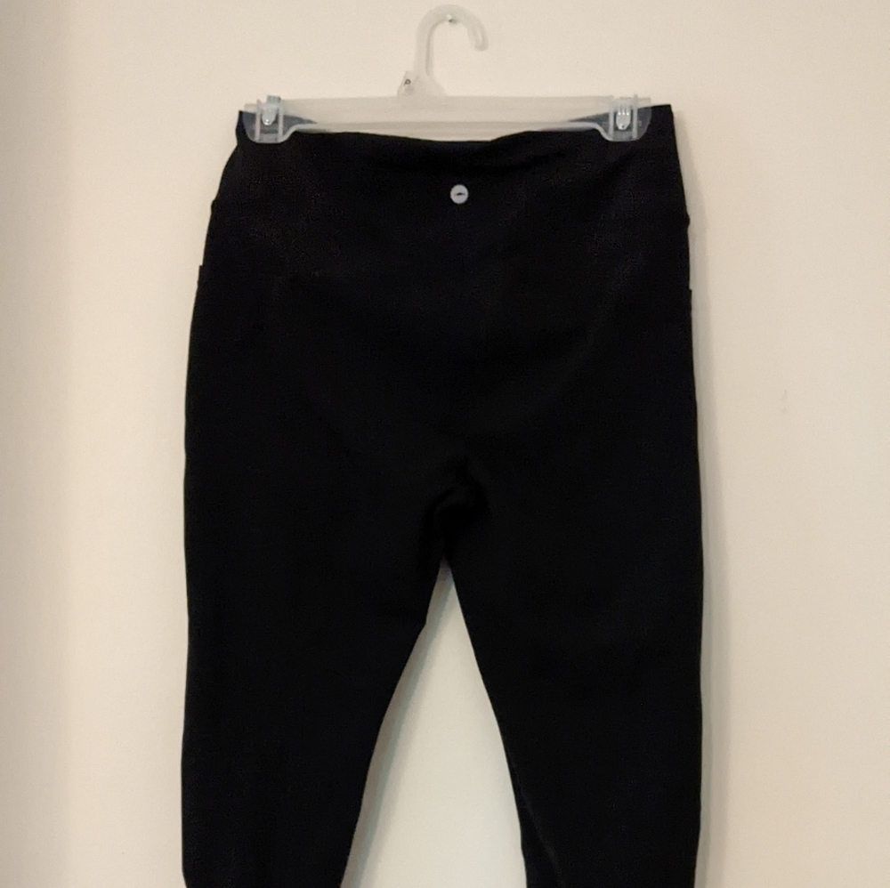 Avia Black with White Stripe Small Leggings - Picture 1 of 4